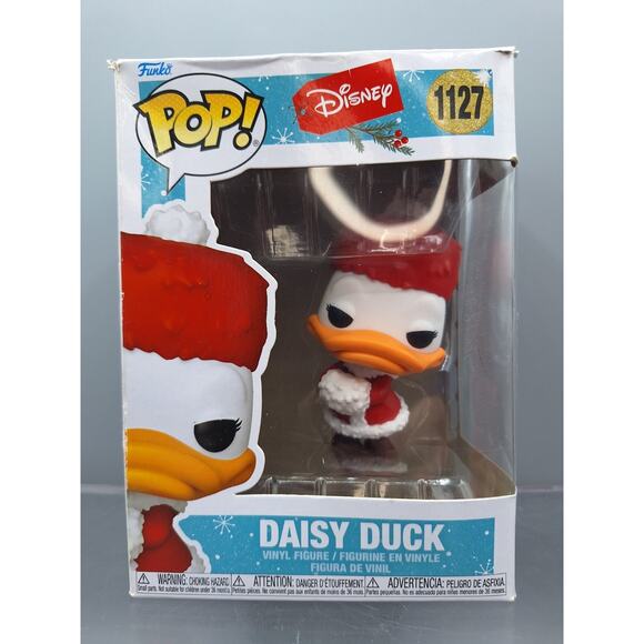 Funko POP! Disney Christmas Donald Duck #1128 and Daisy Duck #1127 Vinyl Figure - Picture 8 of 12